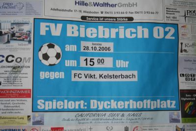 Heimspiel gegen Viktoria 07 Kelsterbach